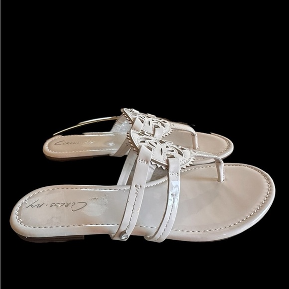 Circus NY Sam Edelman White Canyon Sandals - Size 9 - Picture 3 of 10